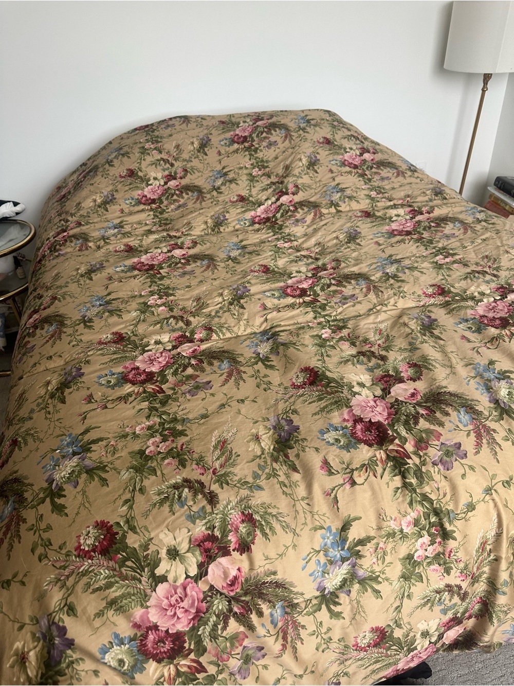 Rare 90s King size Ralph Lauren Adriana comforter and 2 pillow shams